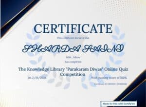 The Knowledge Library "Parakaram Diwas"