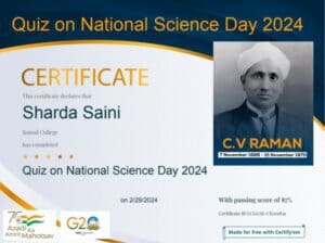 Quiz on National Science Day 2024