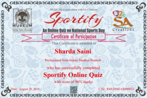 Online Quiz on National Sports Day 2024 with Certificate