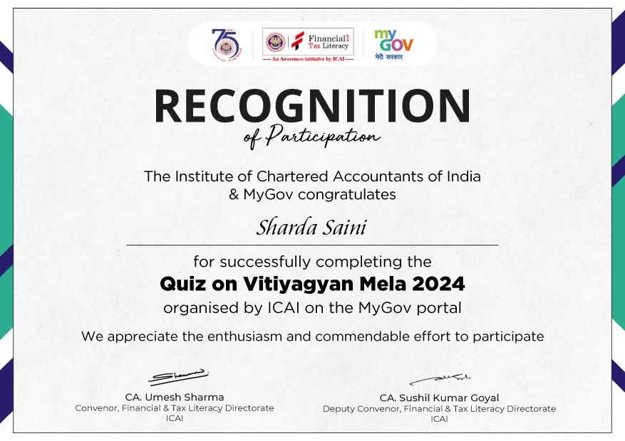 Online Quiz on Vitiyagyan Mela 2024 with Certificate