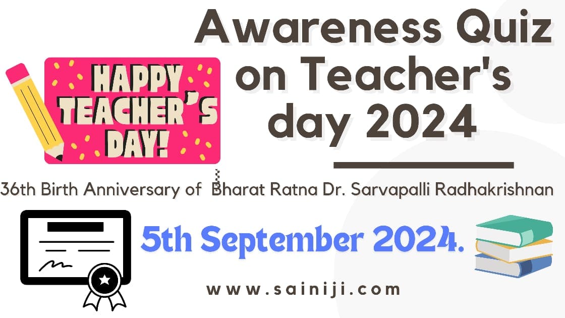 Online Awareness Quiz On Teacher's Day 2024 With Certificate