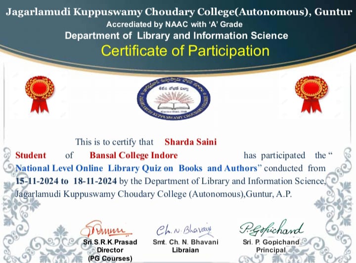 Free Quiz Books and Authors Certificate