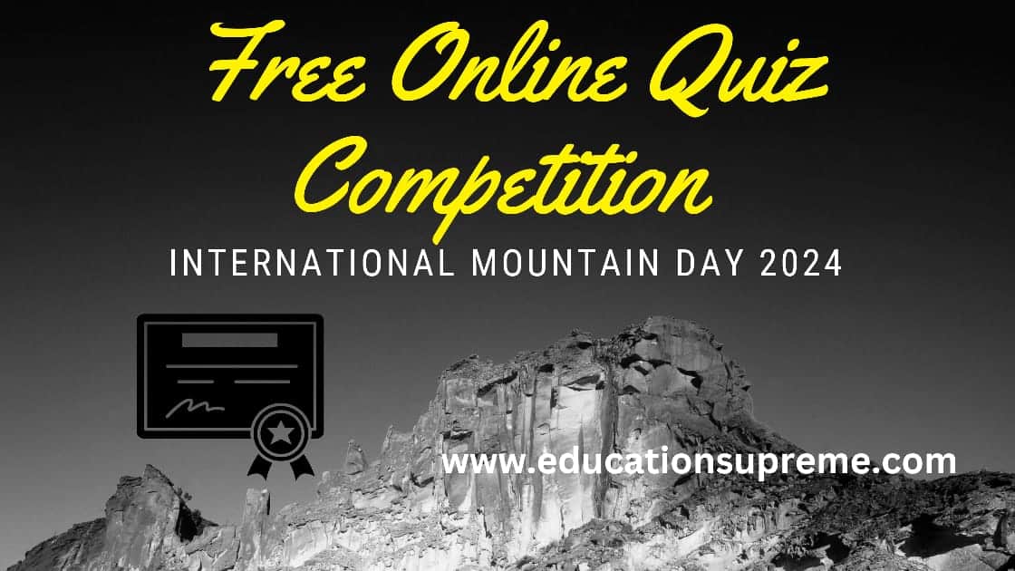 International Mountain Day 2024 Certificate online.