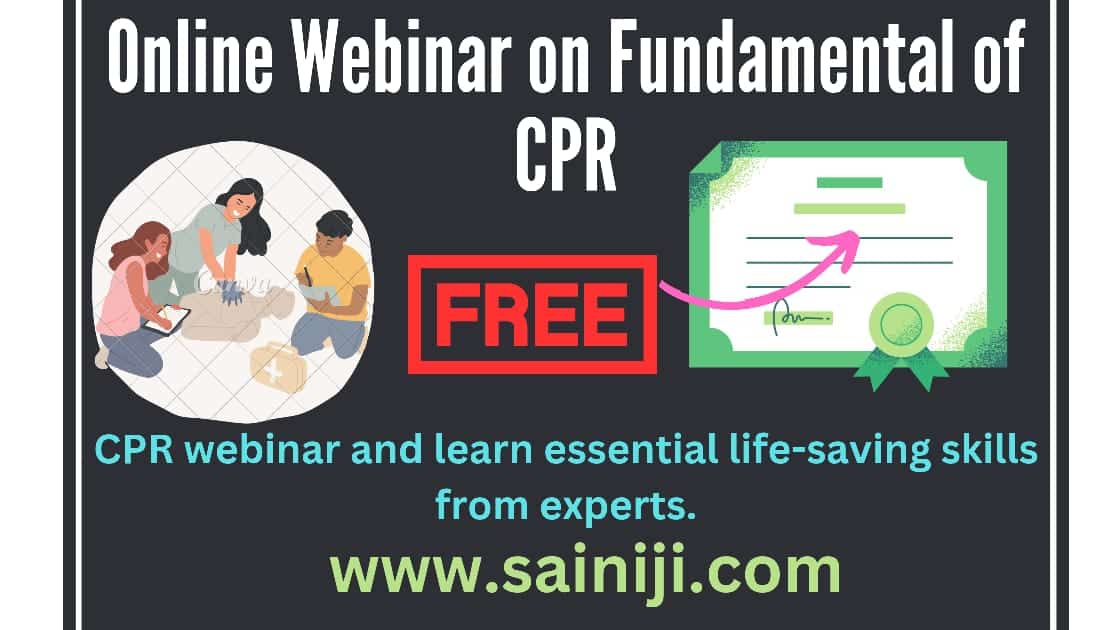 Webinar on Fundamental of CPR Online Certificate.